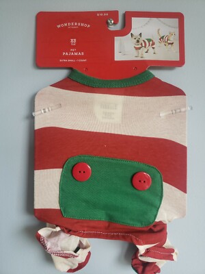 DOG/CAT Christmas pajamas. Size Xs. Up To 10lbs. 