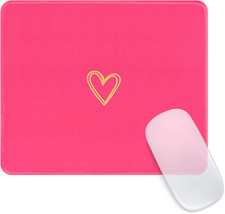 Square Aesthetic Cute Heart Mouse Pad,Office Home Personalized Mouse Mat Design,