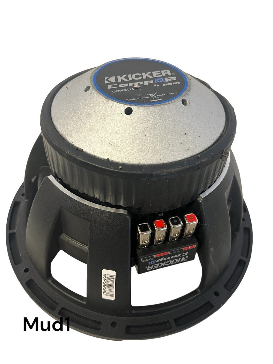 KICKER CompQ Series 42CWQ124 12 inch Subwoofer 4 Parts Or Repair