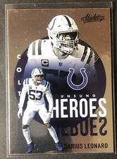  2021 Absolute Unsung Heroes Insert #7 Darius Leonard Colts