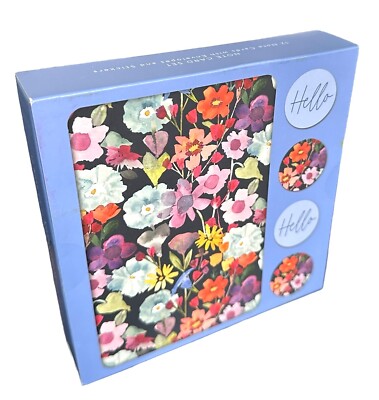Set of 12 Note Card Set w/Envelopes & Stickers, Blossoming Watercolors Ttl 37PCS