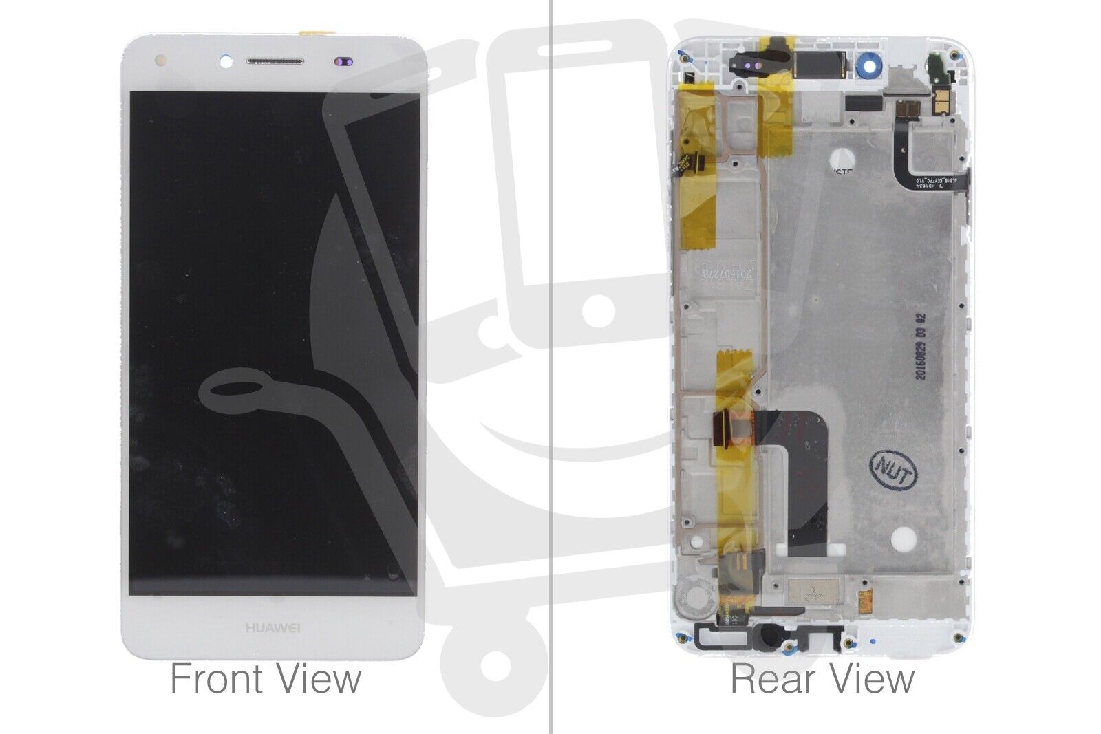 Official Huawei Y6 Compact II White LCD Screen & Digitizer - 97070PEK Zapas klasyka
