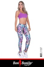 Bon Bon Up Compression Leggings with internal body shaper multycolor stamped1197