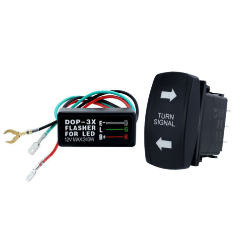 High Quality Turn Signal Rocker Switch With Flasher For ATV UTV RV Vehicle - Picture 16 of 19