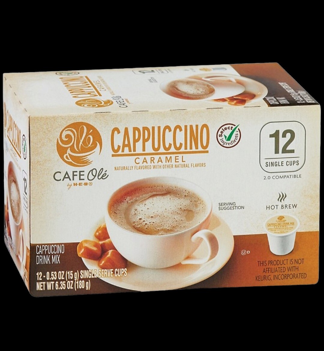 Cafe Ole Caramel Cappuccino Single Serve K Cups All In One Mix
