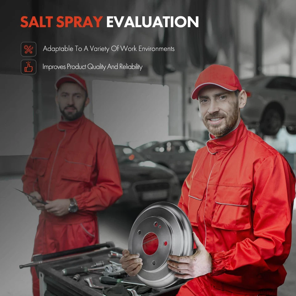 2x Rear LH & RH Side Brake Drum for Toyota Tacoma 1995-2004 4Runner Pickup T100 - Image 2 of 4