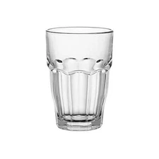 Bormioli Rocco Rock Bar Stackable Beverage, Set Of 6 Glasses 12.5oz