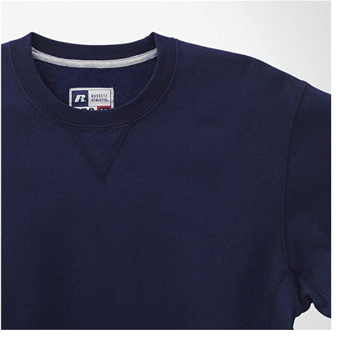 Russell Athletic Men's PRO10 Heavyweight Crew Neck Sweatshirt Navy SMALL NWT - Picture 2 of 4
