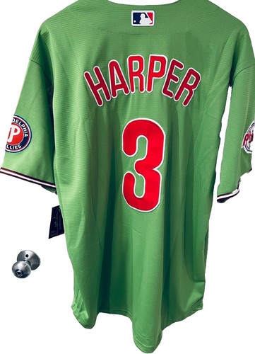 Philadelphia Phillies Bryce Harper #3 Nike Gray 2025 Official MLB
