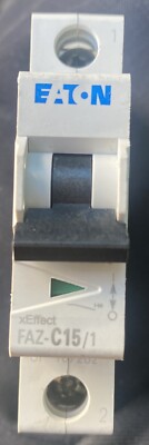 Eaton 15A Miniature Circuit Breaker (FAZ-C15/1-NA-SP)
