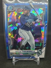 TAYLOR TRAMMELL 2021 Bowman Chrome SAPPHIRE Seattle Mariners #BCP132 Card