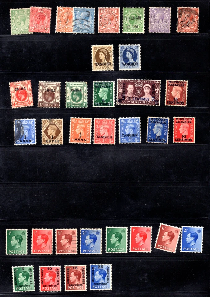 Reino Unido GB 1840-1940 COLECCIÓN DE 157 SELLOS REINA VICTORIA AL REY GEORGE VI Foto 4 de 4