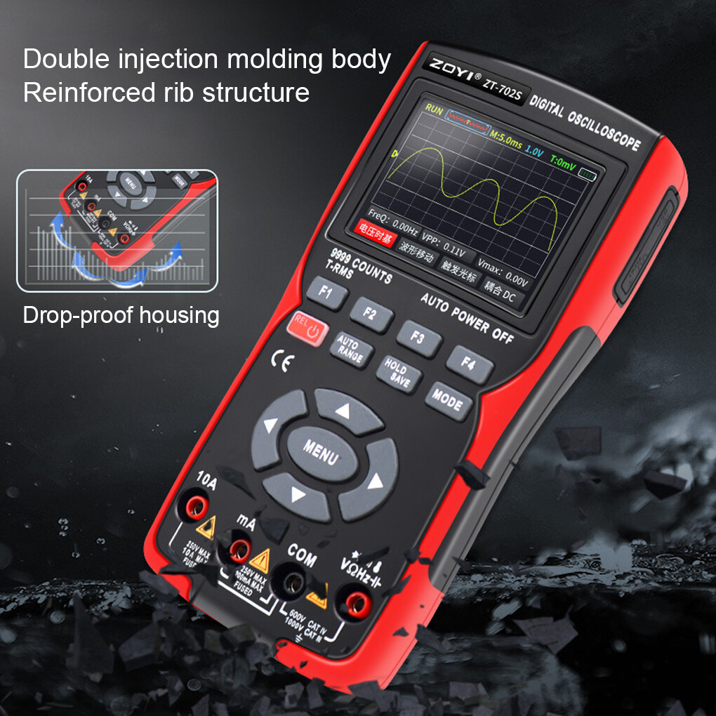 2in1 Digital Oscilloscope Multimeter Sampling Rate 48MSa/s True RMS