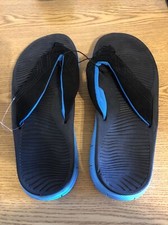 Flipflops L 9-10 Sandals Mens Shoes Blue Retail 24 apt-1044 