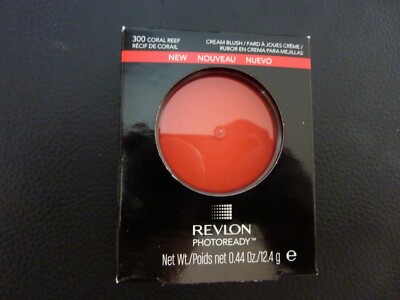 Revlon PhotoReady Cream (Creme) Blush-CORAL REEF #300 - New/Boxed-BUY MORE &SAVE