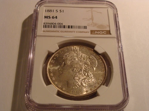 1881-S Morgan Silver Dollar - NGC MS 64!