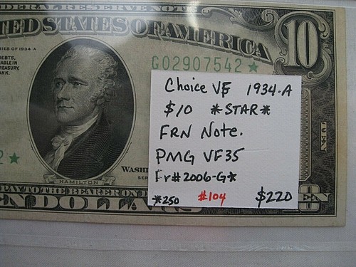 1934-A STAR FRN Note. PMG VF35 Choice. Fr#2006-G - Picture 9 of 9