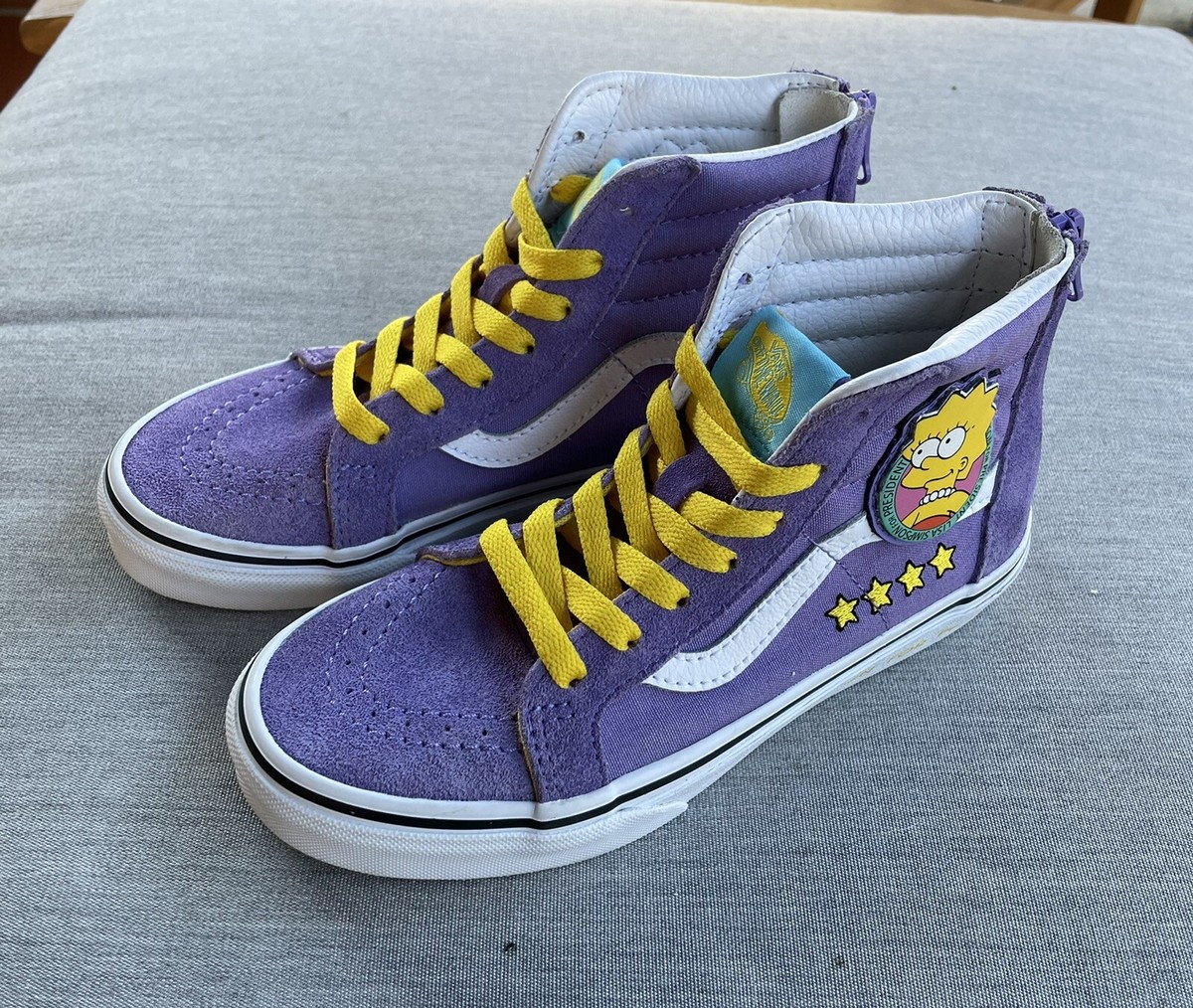 리사 Vans x The Simpsons Lisa For President SK8-Hi US Kids Size 2.5 | eBay