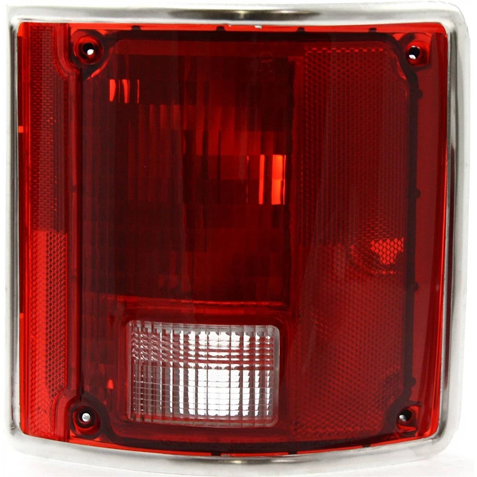 Pair Tail Light for 78-86 Chevrolet K5 Blazer 87-91 Blazer LH RH w/ Chrome Trim - Image 3 of 4