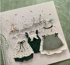 Baby Apron Dress Skirt Hanger Metal Cutting Die Scrapbook Embossing Template