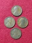 1924 D Good and 1924 S Good and VF Lincoln Wheat 1c One Cent Lot Of 4 Coins