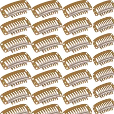 30 Pieces 32 Mm 9-Teeth Hair Extension Clips Hair Extension Wigs Snap Clips Comb