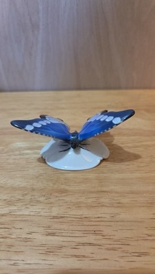 Rosenthal Classic Rose Collection Blue Morpho Butterfly Porcelain Figurine