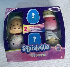 SQUISHVILLE BY SQUISHMALLOWS WILDLIFE SQUAD 6 PACK WITH 2  MYSTERY MINIS