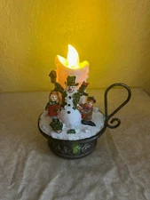 Christmas Musical Snowman Candle ~ Plays Numerous Christmas Songs!