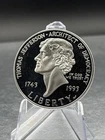 Photo of a 1993-S Jefferson Nickel Proof from an eBay listing that sold on Jul 14, 2026