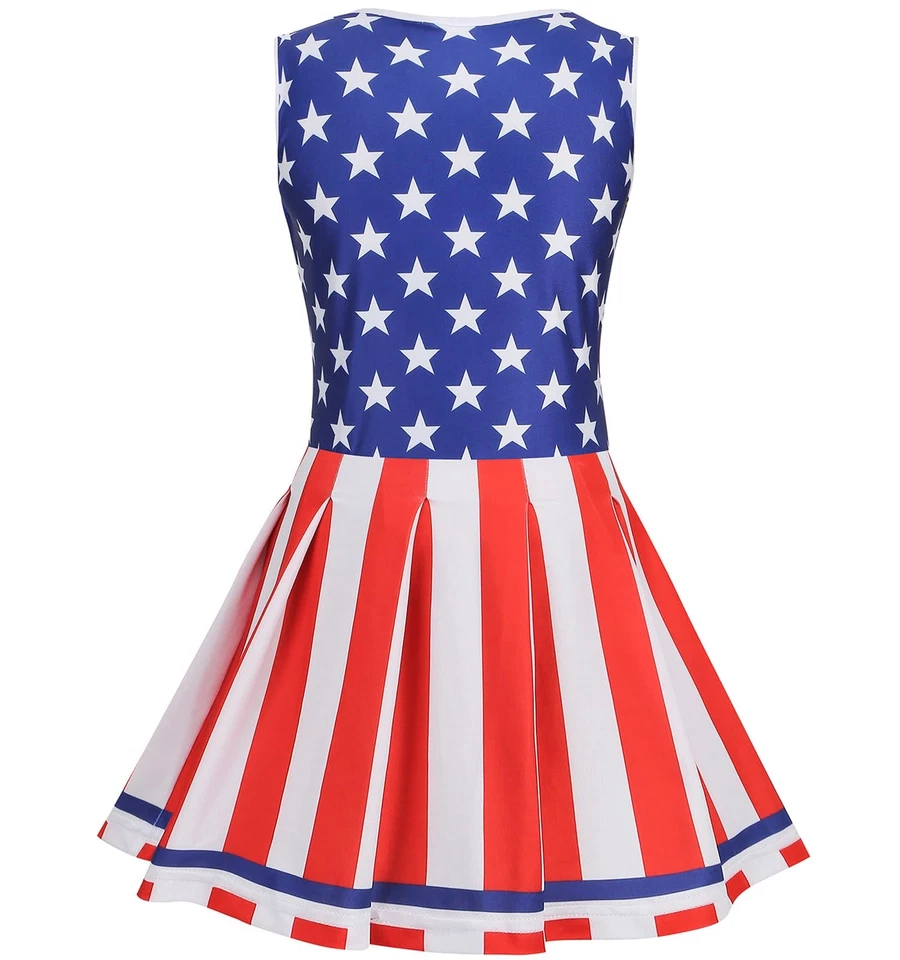 Uniforme de animadora traje de animadora para niñas disfraz de Halloween americano F... Foto 2 de 4