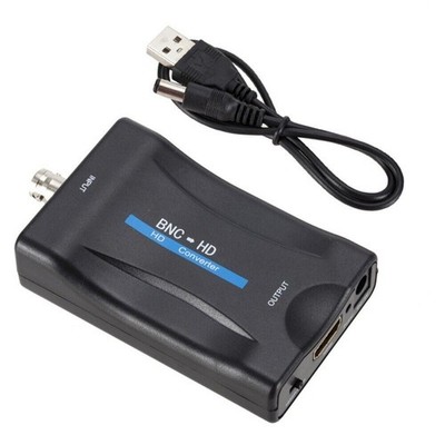 BNC To HDMI Converter 1080P Video Display Adapter Surveillance Monitor+USB Cable