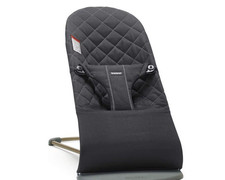 BabyBjorn Bouncer Bliss Black, Classic Quilt Open Box