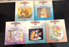Lot of 5 Vintage 1985 Teddy Ruxpin World of Wonder Hardcover Books.