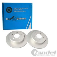 2X RAP Brakes Bremsscheiben 290Mm Voll Hinten Passend FüR Chrysler Grand Voyager