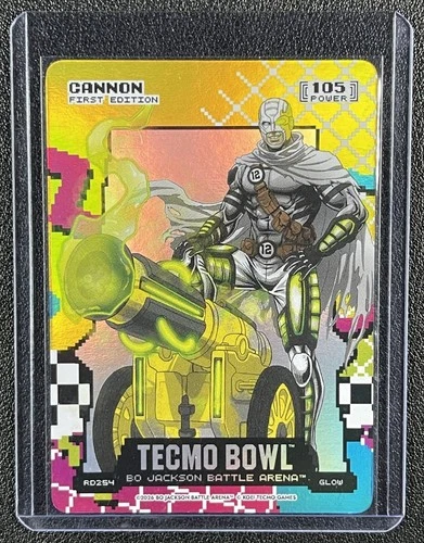 CANNON 2026 BO JACKSON BATTLE ARENA #RD254 FIRST EDITION 80'S 8-BIT BATTLEFOIL