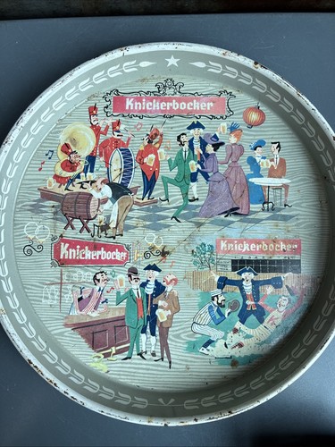 Vintage 1950s Knickerbocker Beer Advertising Tray