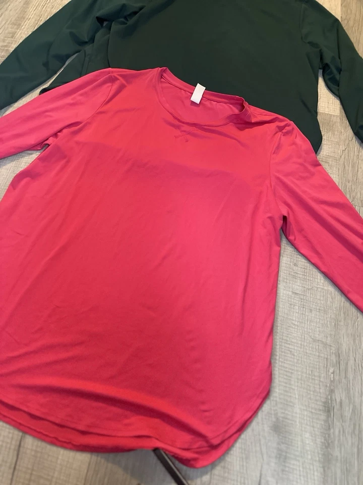 G4 бесплатный УФ тренировки активный топы упаковка из 2 комплектов ярко розовый и лес зеленый XXL - Изображение 3 из 4