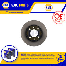 2x Coppia Dischi Freno Solidi Adattabili CITROEN C3 Pluriel 1.6 Posteriore 2003 su 247mm Set Nuovi