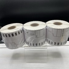Lot Of 3 DK-2205 Brother Compatible 2-3/7" x 100' Continuous White Label Tape