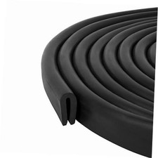 Edge Trim Rubber, Fits Edge up to 1/16 inch 1.6mm , Length 10 Feet 3.05