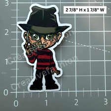 NEW Freddy Krueger Horror Vinyl Sticker 11