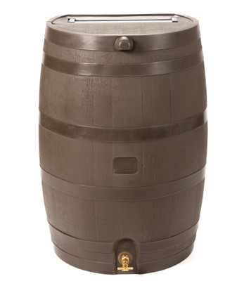 SALE RTS Home Accents 50 Gallon Flat Back Rain Barrel, No Import Fee