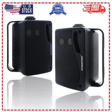 Studiofinix 3.5 Inch Outdoor Bluetooth Speakers 200W Waterproof Wall Mount Black
