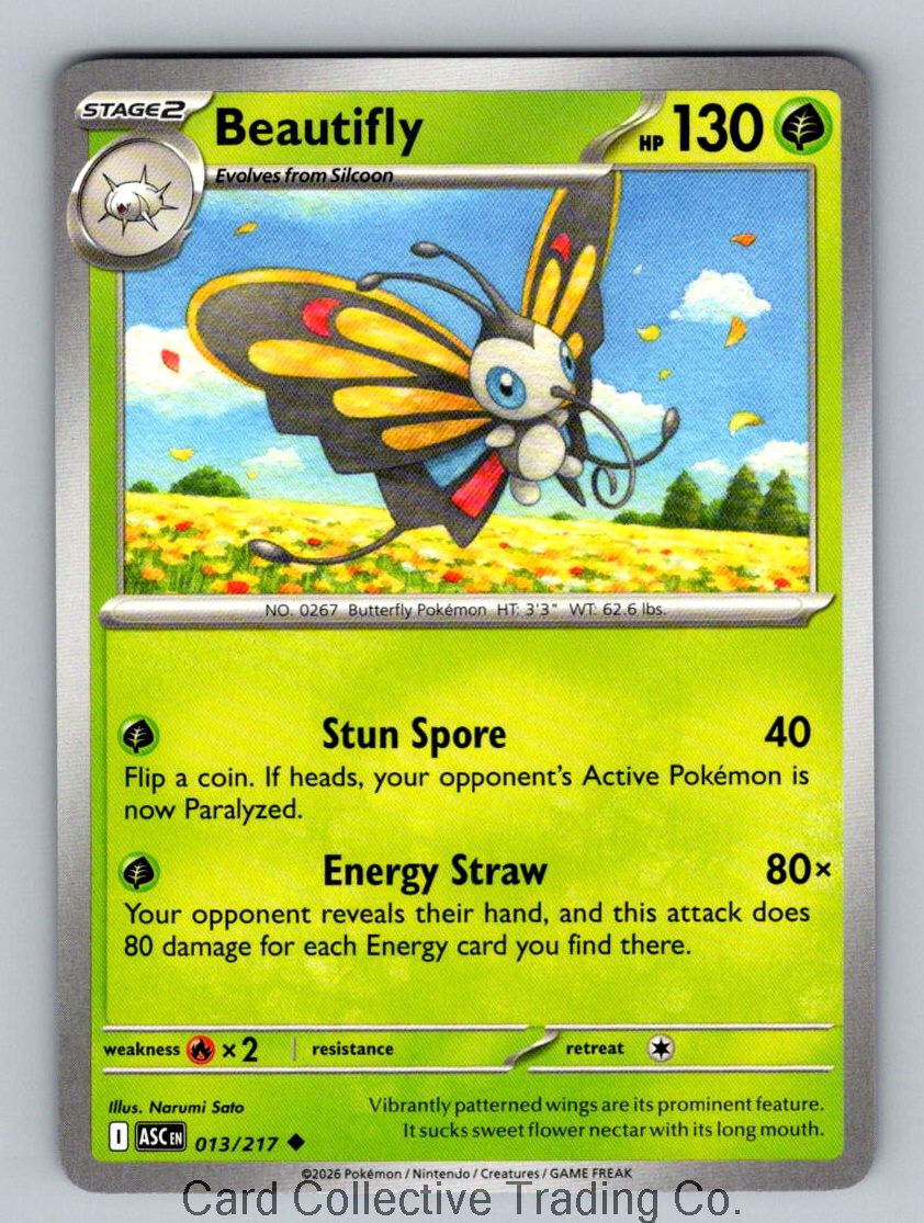 Beautifly Uncommon ME: Ascended Heroes 013/217 NM Normal