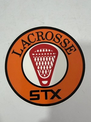 Vintage STX Lacrosse Bumper Sticker Vintage Rare - 4'' diameter   Fast Ship