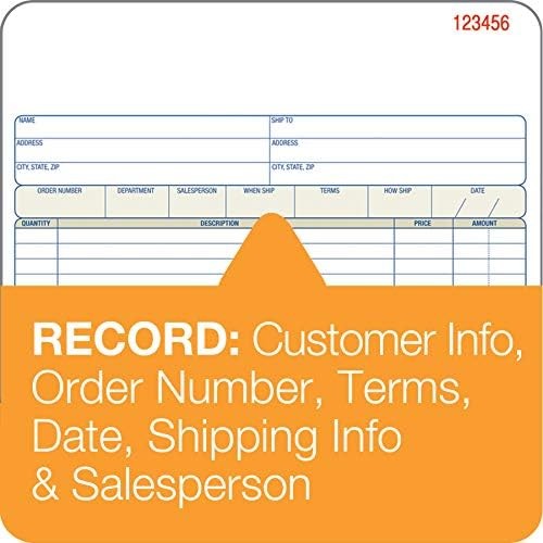 Carbonless Order Book For Business Use