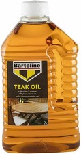 Bartoline Teak Oil Garden Wood Sealer Furniture Nourishes & Protects 2L 5.50 per litre
