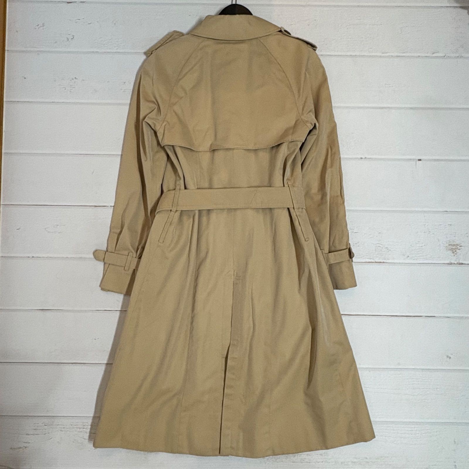 Burberry   London Trench Coat with Liner Cotton Gabardine Long Honey Beige Nova thumbnail 11