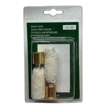 Brass Wool Mop 2 Pack Snap Caps -Training / Dummy Rounds 12 or 20 Ga Shotgun NEW